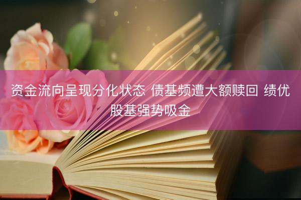 资金流向呈现分化状态 债基频遭大额赎回 绩优股基强势吸金