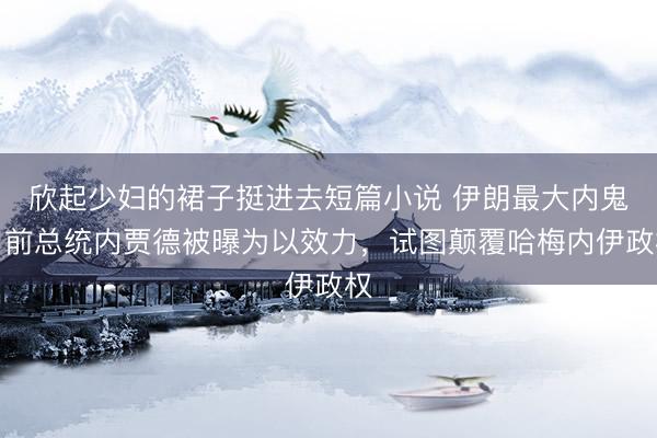 欣起少妇的裙子挺进去短篇小说 伊朗最大内鬼！前总统内贾德被曝为以效力，试图颠覆哈梅内伊政权