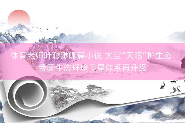 体育老师叶渺渺哪篇小说 太空“天眼”护生态：我国生态环境卫星体系再升级