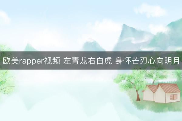 欧美rapper视频 左青龙右白虎 身怀芒刃心向明月